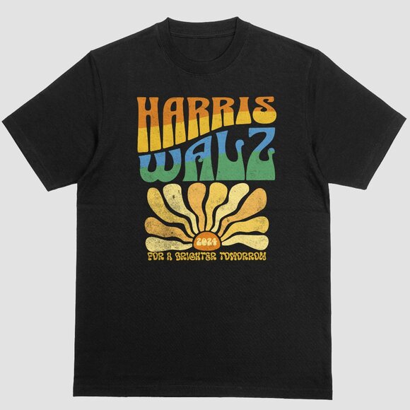 Harris Walz 2024 Shirt Kamala Harris Shirt Tim Walz Shirt Boho Aesthetic Retro - Picture 3 of 4